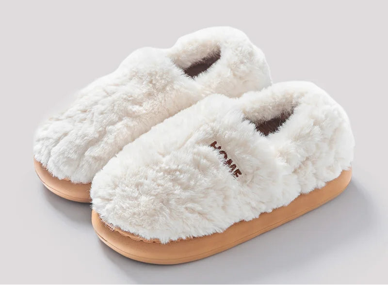 Bawełniane kapcie z zabudowanym zapiętkiem i pluszem