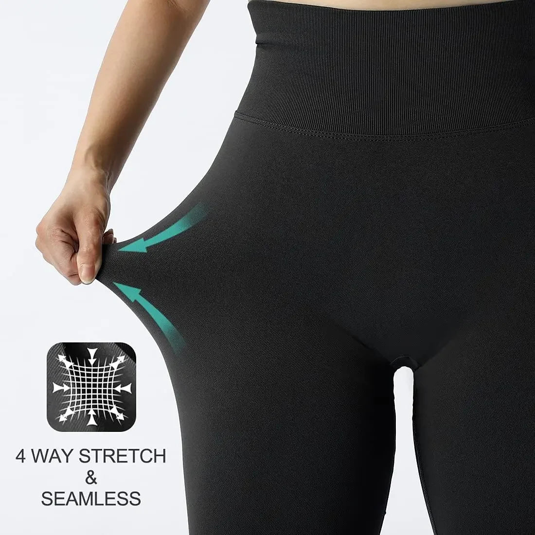 Damskie bezszwowe legginsy fitness