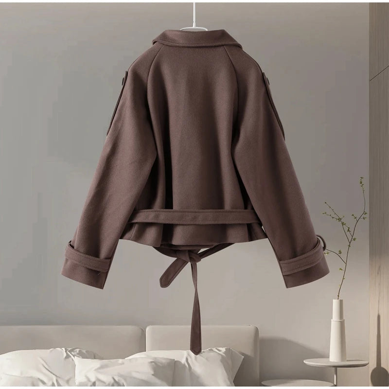 Damski krótki trencz