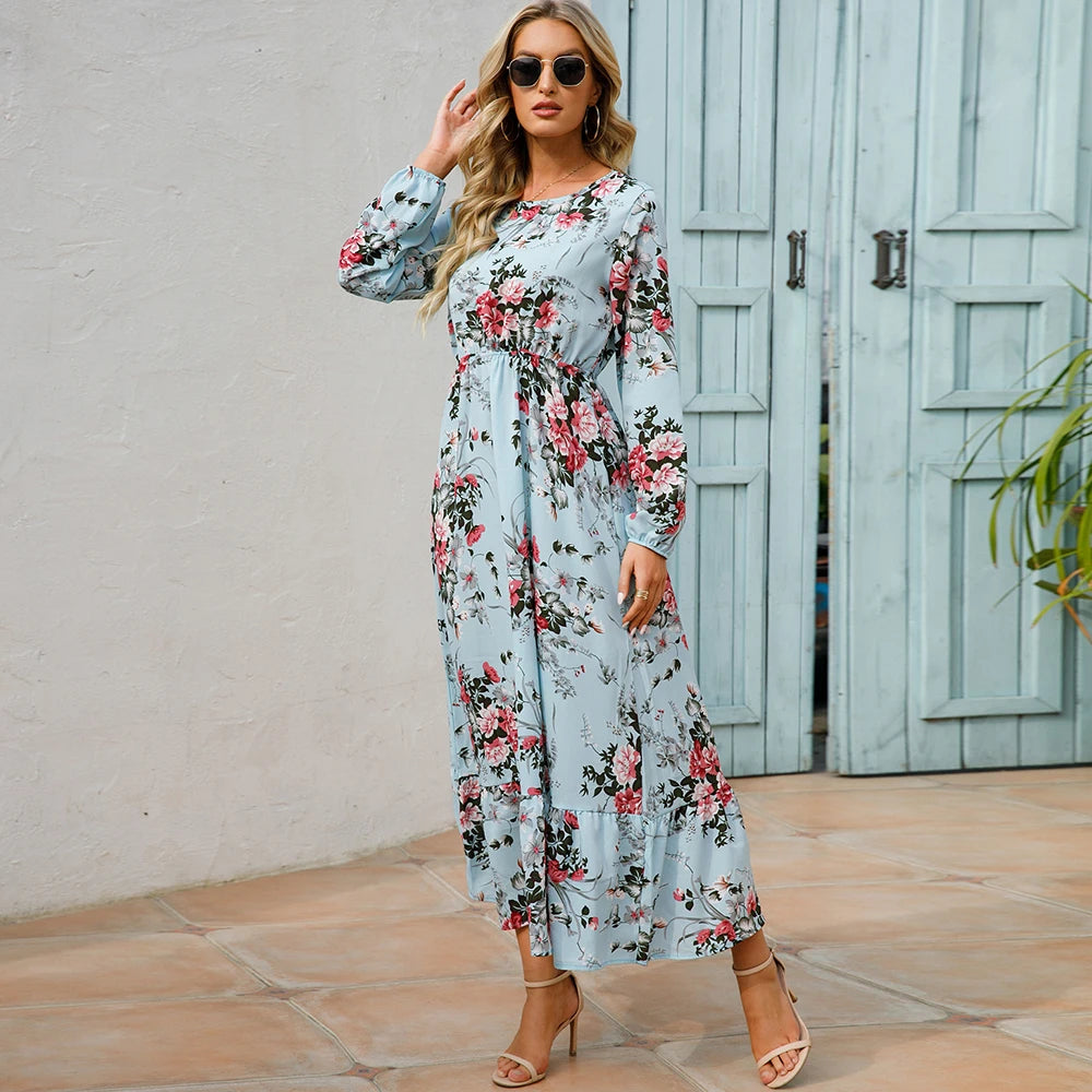 Boho Sukienka Maxi Damska