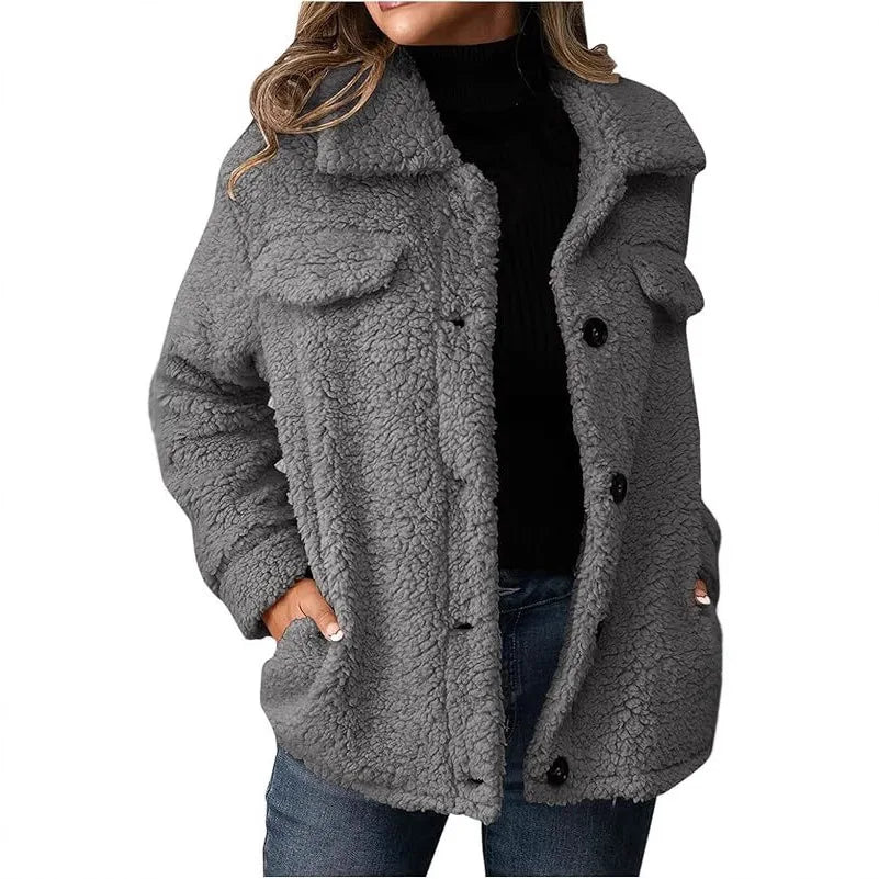 Kurtka damska jednokolorowa