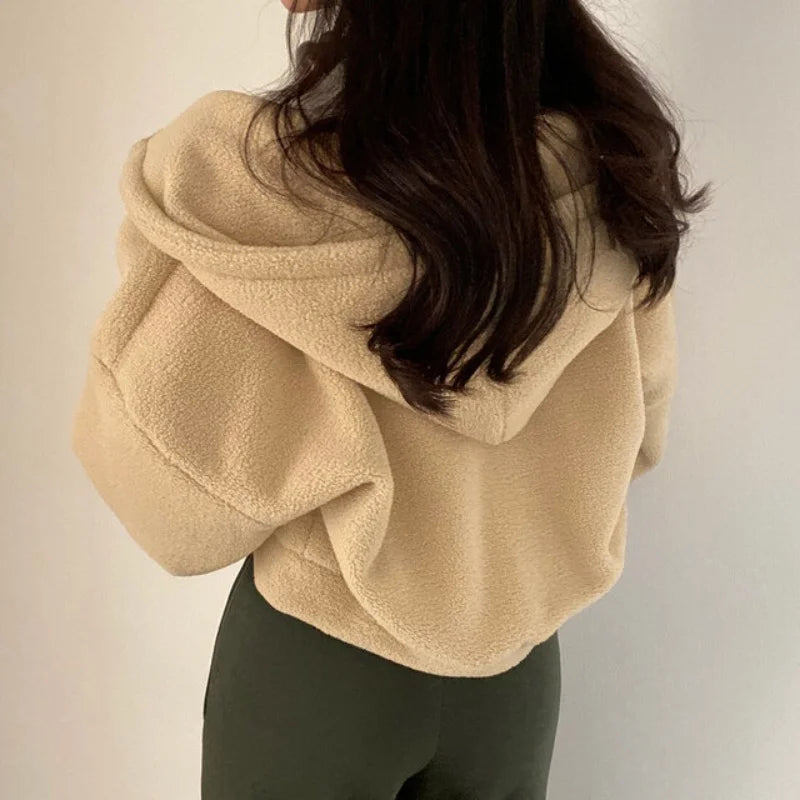 Damska ciepła bluza z kapturem