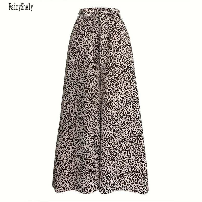 Damskie spodnie w panterke