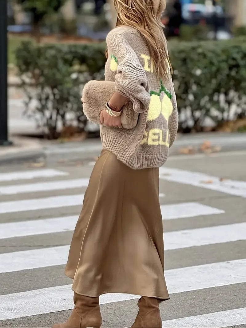 Damski sweter kardigan z dzianiny