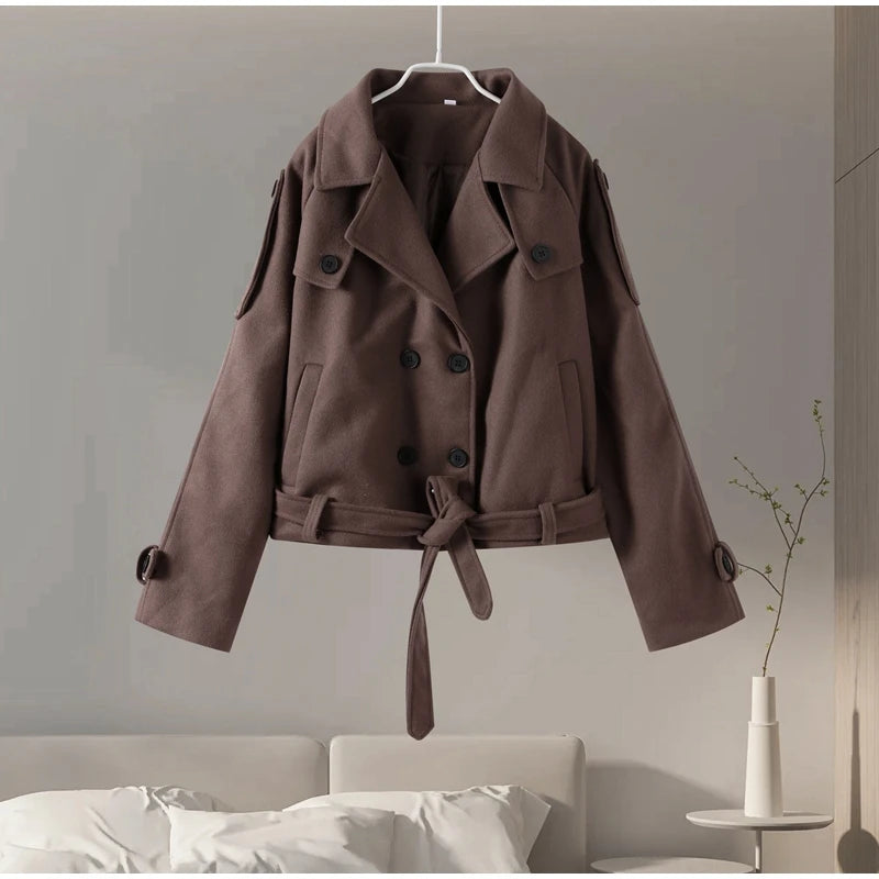 Damski krótki trencz