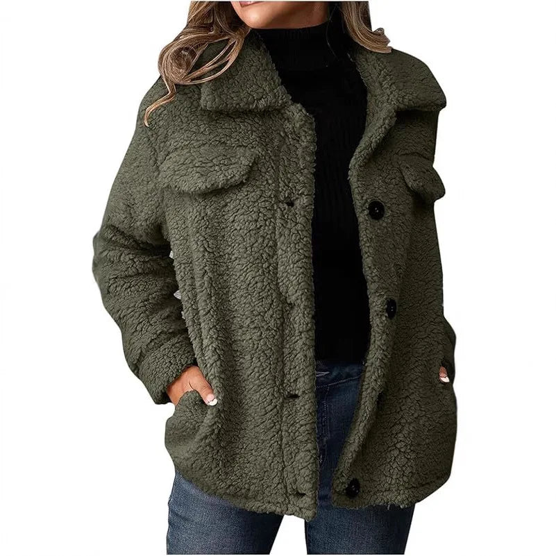 Kurtka damska jednokolorowa