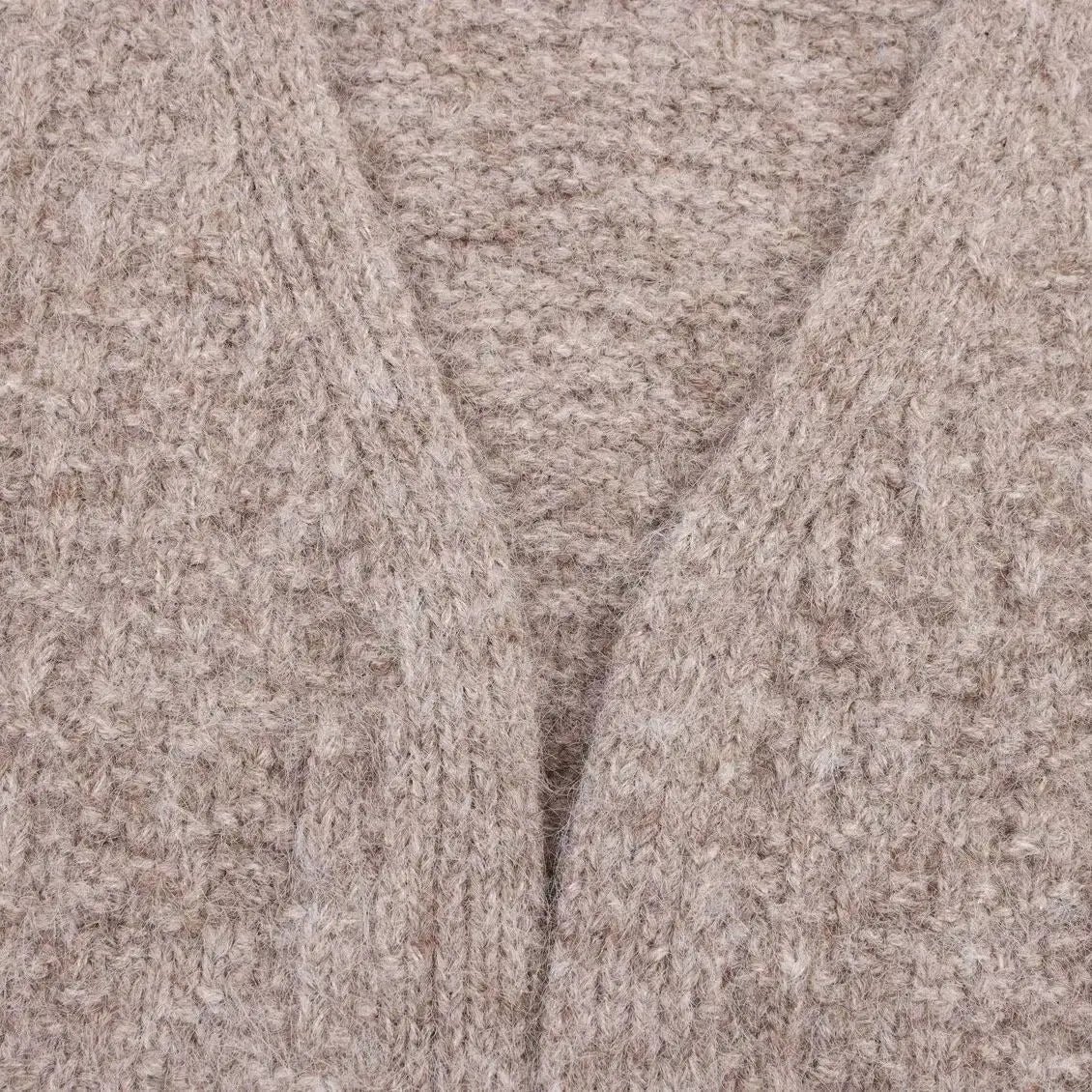 Jesienny kolorowy kardigan damski