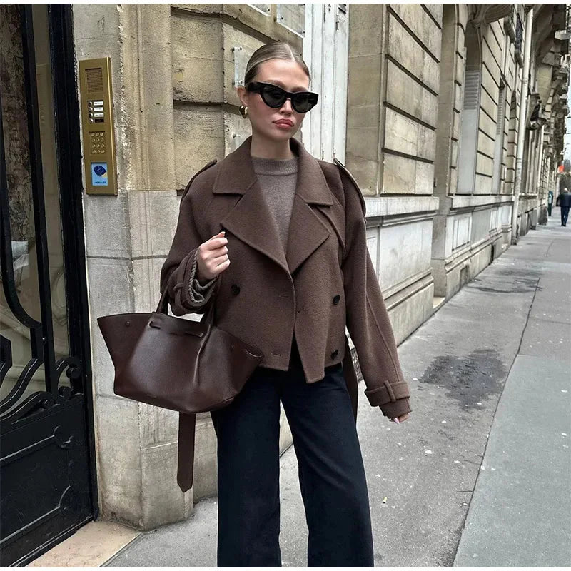 Damski krótki trencz