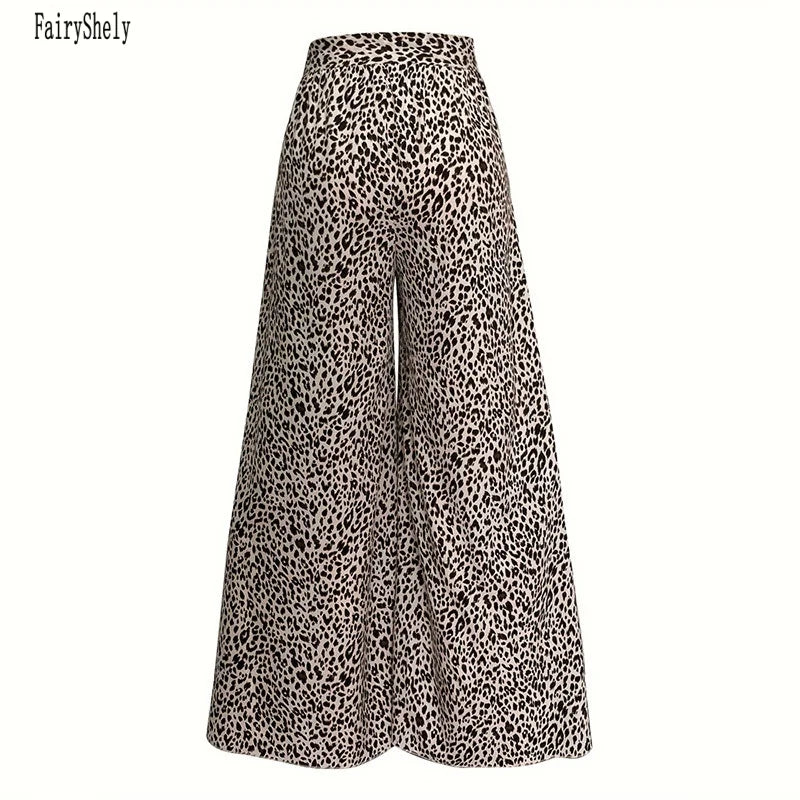 Damskie spodnie w panterke