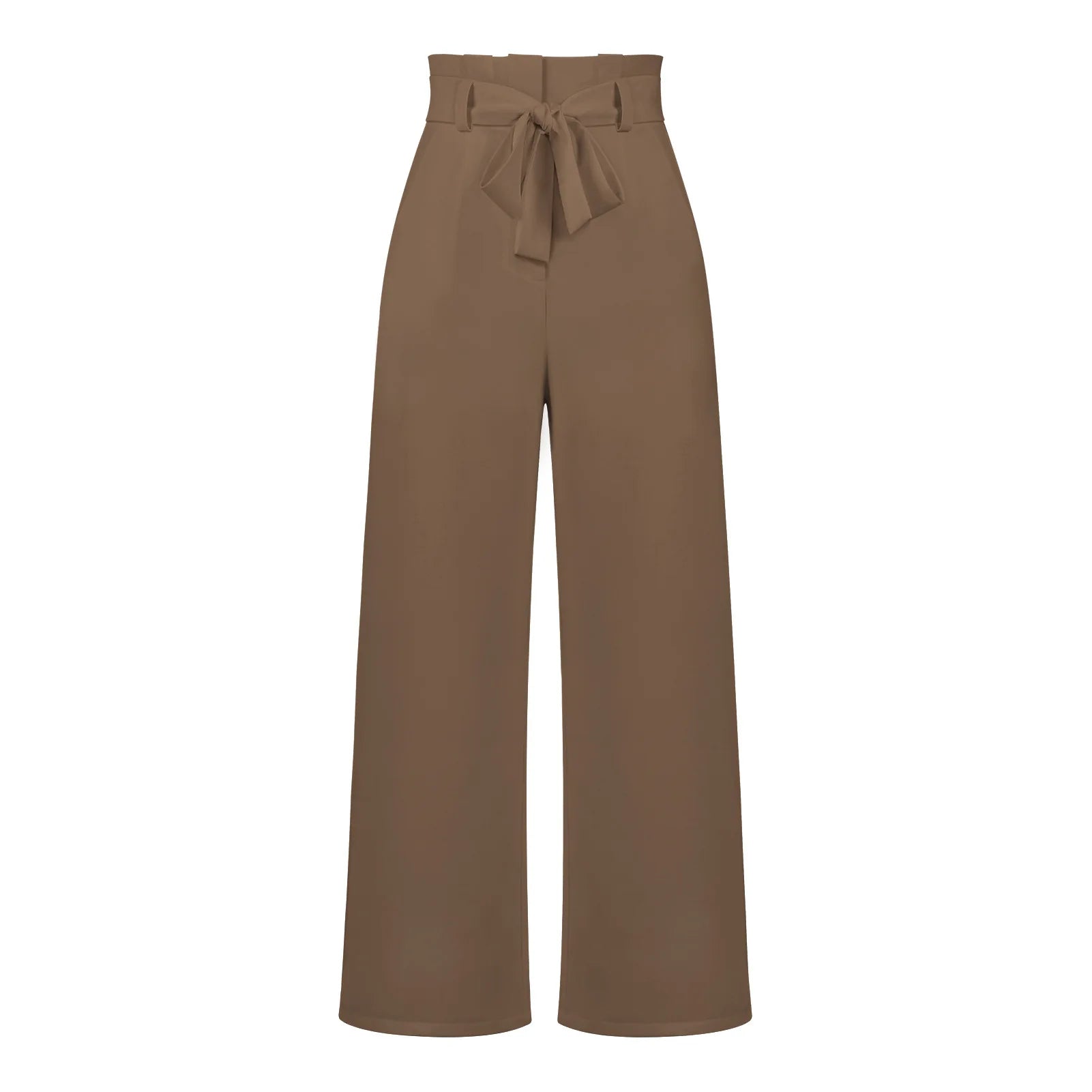 Damskie spodnie garniturowe z paskiem